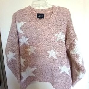 Mia Madison petite small mauve sweater with stars. NWOTG runs a little larger to